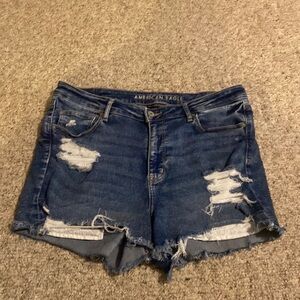 American Eagle dark wash shorts